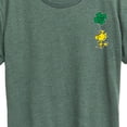thumbnail image 3 of Peanuts - St. Patrick's Woodstock Clover - Women's Short Sleeve Graphic T-Shirt, 3 of 6