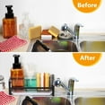 thumbnail image 3 of Large Kitchen Sponge Holder, Sink Caddy, Sponge Brush Soap Holder with Removable Tray, Not Include Soap Dispenser, Black, 3 of 7