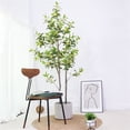 thumbnail image 2 of Fake Osmanthus Tree, Tall Faux Plants with Planter, Artificial Tree Indoor Outdoor, Natural Branch Potted Tree, 3/4/4.5/5 Ft, 2 of 6