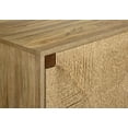 thumbnail image 3 of Monarch Specialties Tv Stand, 72 Inch, Media Entertainment Center, Storage Cabinet, Console, Walnut Laminate, Natural Seagrass, Mid Century, Modern, 3 of 8