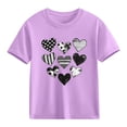 thumbnail image 1 of hengsof T-shirt Imprimé à Manches Courtes Quotidien pour Enfants, 1 of 8