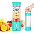 thumbnail image 2 of Blen2Go™ New Aqua Plus Waterproof 500ML Portable Blender, Cordless Personal Blender with Lid for Shakes and Smoothies, USB Rechargeable Mini Juicer for Home, Travel, Office (1, Blue), 2 of 9