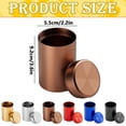 thumbnail image 3 of Cxui 5 Oz Tea Storage Jar Portable Travel Canister Compact Airtight Seal Lightweight Rustproof for Leaf Tea Coffee Herb Camping Hiking Outdoor Office (Coffee), 3 of 4