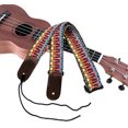 thumbnail image 2 of ShenMo Hawaïen Ukulélé Bracelet Multicolore Doux Coton Cuir Véritable Sangle Réglable pour Soprano Concert Ténor Baryton Cordes Instruments, 2 of 5