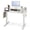 White, variant on Furnibear Height Adjustable Electric Standing Desk 48 x 24 Inch with 2 Fabric Drawers Monitor Shelf and 3 Memory Settings in Black