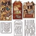 thumbnail image 1 of Troqueles de corte con ranura para hacer tarjetas, marcapáginas, álbumes de recortes, diarios, repujado y decoración en papel., 1 of 9