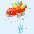thumbnail image 4 of Bebé Montessori Juguetes Divertidos Spike Dinosaurios Rompecabezas Juguete Aprendizaje Temprano Regalo (Rojo) Ehuebsd Para estrenar, 4 of 4