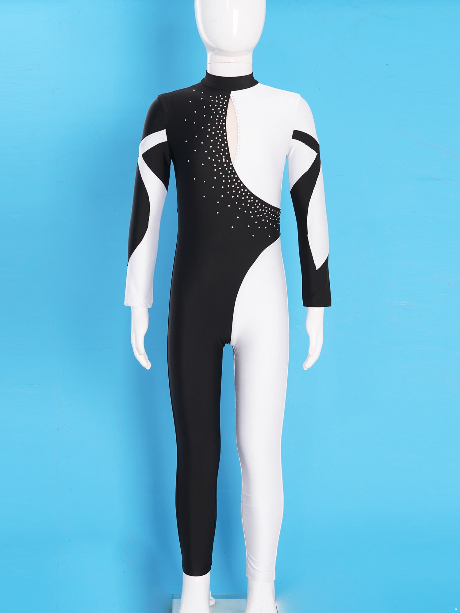 Tenue De Gymnastique Fille - Justaucorps Manches Longues + Pantalon - Ensemble Entraînement Danse