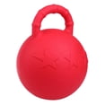 thumbnail image 1 of Heavy Duty Horse Dog Chew, juguete de entrenamiento de juego de goma con mango - 2 colores 28cm rojo Cola Horse Toy Game Ball, 1 of 8