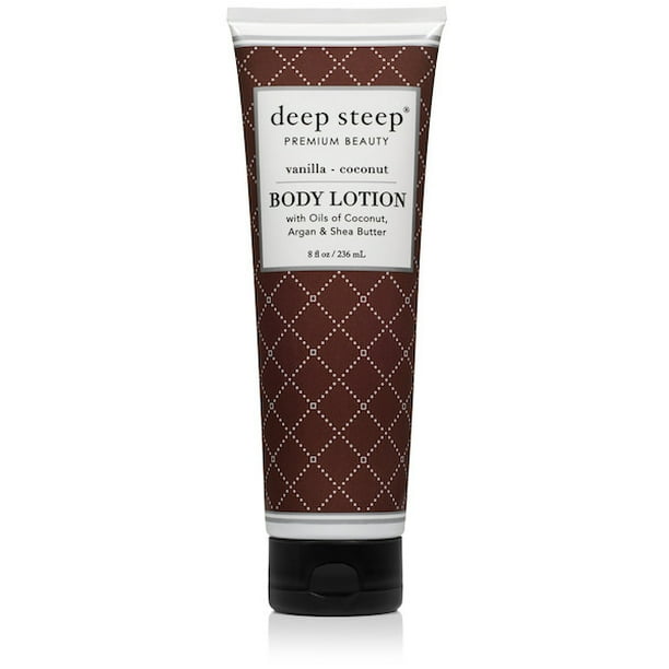 Deep Steep Vanilla Coconut Body Lotion, 8 oz