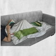 thumbnail image 6 of Avocado Soft Flannel Fleece Blanket, Vintage Style Healthy Fresh Avocado Juice for Diet and Slices of Fruit Illustration, Cozy Plush for Indoor and Outdoor Use, 50" x 60", Multicolor, by Ambesonne, 6 of 6