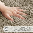 thumbnail image 5 of Bathroom Rug Mat, Non Slip Quick Dry Bath Mats, Extra Thick and Super Absorbent Bath Rugs, Luxury Microfiber Chenille Plush Fluffy Washable Soft Shower Carpet for Floor, 24" x 17", Camel, 5 of 6