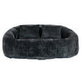 thumbnail image 6 of Twin Size Rustic Sofas, Bean Bag sofa Lazy Sofa Durable Comfort Lounger High Back Bean Bag Chair Couch for Adults and Kids, Indoor & Outdoor, Accent Floor Soft Lounge Chair (Black chenille), 6 of 18