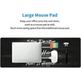thumbnail image 6 of Extended Gaming Mouse Pad 31.5×11.8 inch XL with Stitched Edges Extended Waterproof Desk Pads Non-Slip Rubber Base Large Keyboard Mat Computer Game Mousepad for Work/Office/Home-Stay Positive, 6 of 6