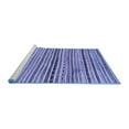 thumbnail image 2 of Ahgly Company Machine Washable Indoor Square Abstract Blue Modern Area Rugs, 3' Square, 2 of 4
