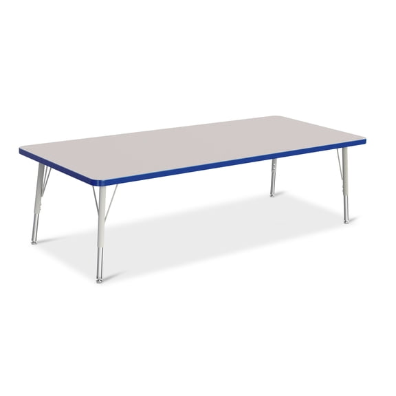 Rectangle Activity Table - 30" X 72", E-height - Freckled Gray/Blue/Gray
