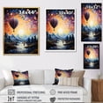 thumbnail image 4 of Designart "Heavenly Bliss Of Hot Air Balloon I" Hot Air Balloon Floater Framed Canvas Wall Art, 4 of 5