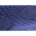 thumbnail image 1 of Ahgly Company Indoor Rectangle Patterned Royal Blue Area Rugs, 5' x 8', 1 of 6