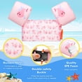 thumbnail image 3 of Chaleco de natación MoKo para niños pequeños de 9 a 23 kg con forma de ballena rosa de 20 a 50 libras, 3 of 7