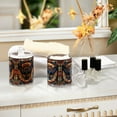 thumbnail image 4 of Yayeee 2 Pack Qtip Holder Bathroom Cotton Swab Canister with Lid Clear Dispenser Set, Blue Geometric Eagle, 4 of 6