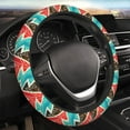 thumbnail image 2 of DouZhe Graffit Fashion Stripes Zigzag Line Prints Steering Wheel Cover, Universal 15 inch Anti-Slip Odorless Elastic Car Steering Wheels Cover for Women Men, 2 of 7
