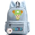 thumbnail image 1 of Anime One Piece Backpack Knapsack Kids Boy Girl Printed School Bag Teenager Student Cartoon Bookbag Outdoor Rucksack, 1 of 5