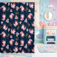 thumbnail image 2 of Manfei Animal Axolotl Shower Curtain 72Wx72L,Pastel Salamander Bathroom Curtain, 2 of 5