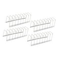 thumbnail image 1 of Juego de 4 escurridores de utensilios, soporte para platos, gran capacidad, multiusos Estante para platos de plata, 1 of 9
