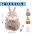 thumbnail image 3 of SSNTSY 3" x 4" Mini Bunny Plush Cute Plush Rabbit Lifelike Bunny Stuffed Doll Simulation Easter Bunny Toy for Home Bedroom Office Decor, 3 of 8