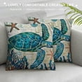 thumbnail image 3 of PHYHOO  Sea Turtle Pillow Cases Ocean Theme Home Decorative Throw Pillow Covers Cushion Covers for Patio Sofa Couch (Sea Turtle), 3 of 5