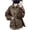 Coffee, variant on Lapel Button Down Jacket Women Loose Fit Casual Jackets with Pockets Fall Lightweight Drop Shoulder Outerwear M-2XL