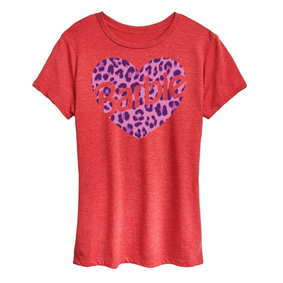 Barbie - Leopard Heart - I Love Barbie - Women's Short Sleeve Graphic T-Shirt