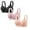 Black 1PCS & Pink 1PCS & Light Pink 1PCS, variant on 2 Pack Wireless Bras for Women Leopard Print No Underwire Supportive Push Up Sports Jelly Bras Comfort Full Coverage Plus Size Bra Bras for Women