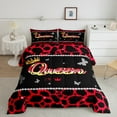 thumbnail image 2 of Castle Fairy Boys Girls Leopard Print Full Size Comforter Sets 3-Piece,Queen Crown Butterflies Bedding Comforter Set,Dreamy Princess Lightweight Bedding Sets,Microfiber Bedroom Decor,Reversible, 2 of 8