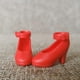 thumbnail image 2 of Zapatos de tacón alto de moda a escala 1:6, juguetes de simulación para Licca, Momoko y Azone. rojo, 2 of 8