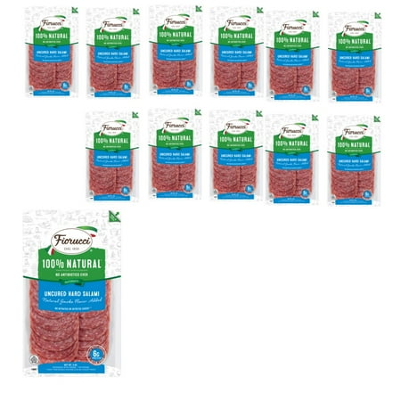 Fiorucci Sliced Hard Natural Salami 4 oz 12 Pack
