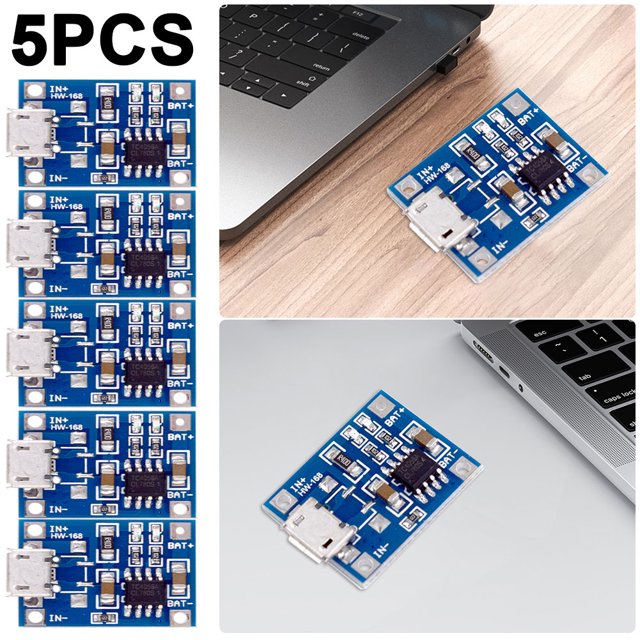 Módulo Carga Batería 1A Panel Cargador Batería Portátil Micro USB (1PCS)