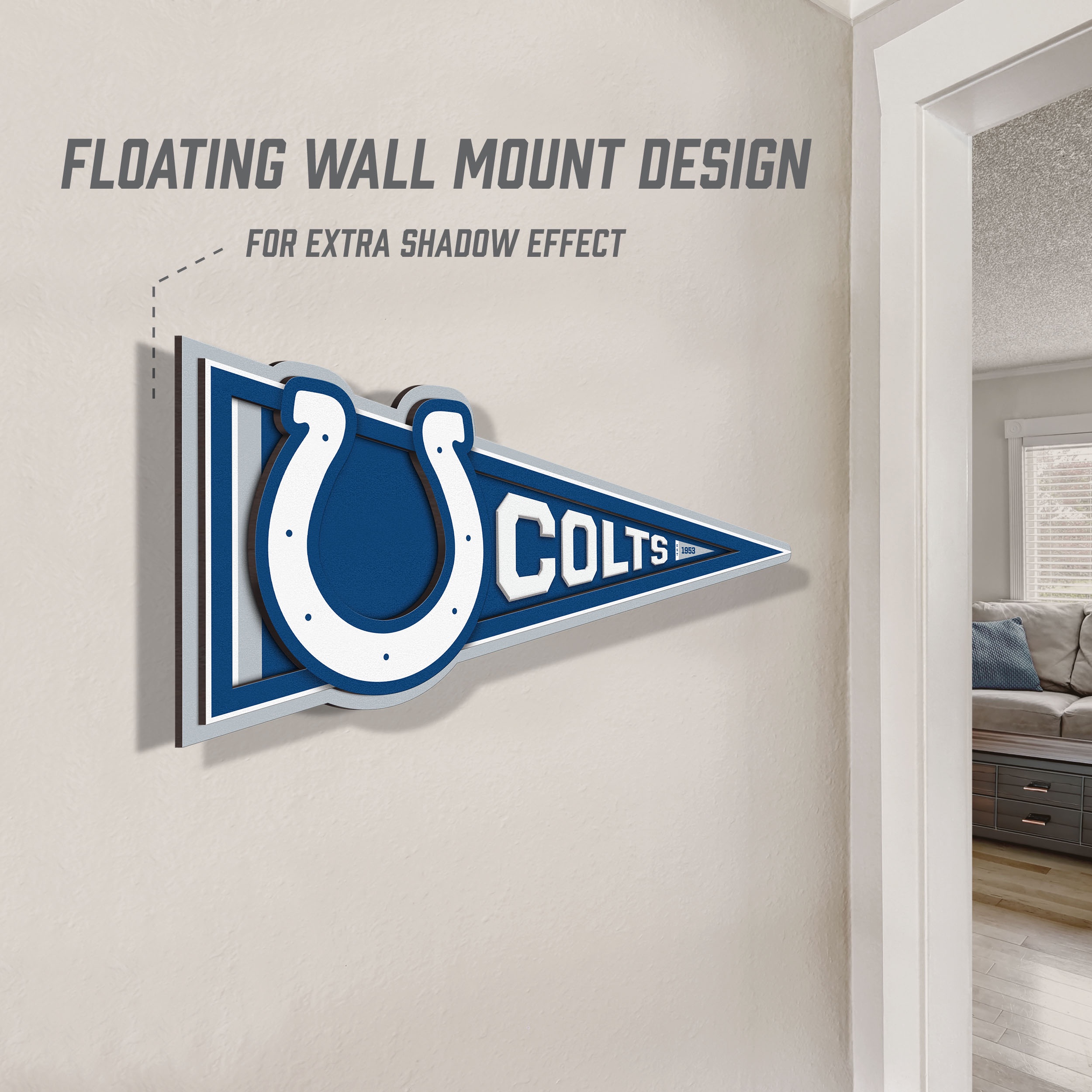 YouTheFan NFL Indianapolis Colts Pennant Sign