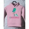 thumbnail image 3 of Crocodile In A Dress Hoodie Toddler -Image by Shutterstock,  2 Toddler, 3 of 4