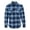 Blue/ White, variant on Men's Plaid Flannel Shirt