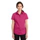 thumbnail image 1 of Port Authority Camisa de sarga SuperPro de manga corta para mujer S Pink Azalea Autoridad Portuaria L664, 1 of 1