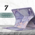 thumbnail image 5 of Fintie Magnetic Stand Case for iPad Air 13-inch (M3) 2025, (M2) 2024 - Multiple Angles Shockproof TPU Cover with Pencil Holder, Lilac Marble, 5 of 10