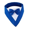 thumbnail image 2 of Pañuelo para perro, bufanda para cachorro, pañuelo triangular ajustable, babero para perro, collar de esmoquin para Acción de Gracias, perros pequeños Azul, 2 of 8