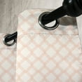 thumbnail image 3 of Ambesonne Modern Grommet Curtain, Geometric Hexagon Stripe, 50" x 120", Peach Cream, 3 of 6