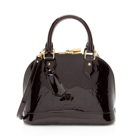 Pre-Owned Louis Vuitton Monogram Vernis Alma BB Satchel