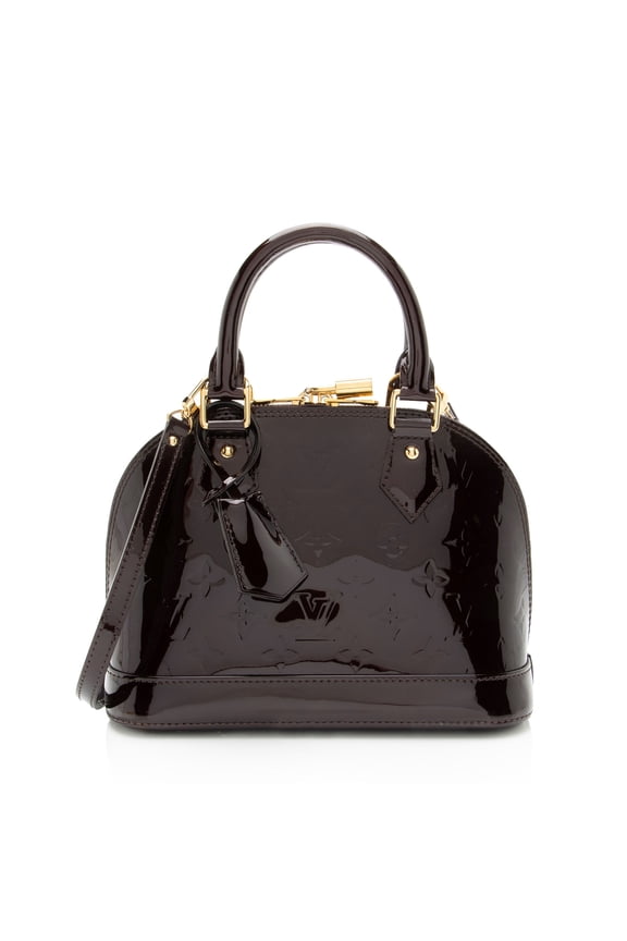 Pre-Owned Louis Vuitton Monogram Vernis Alma BB Satchel