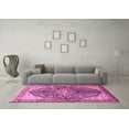 thumbnail image 3 of Ahgly Company Indoor Rectangle Medallion Pink Traditional Area Rugs, 7' x 10', 3 of 4