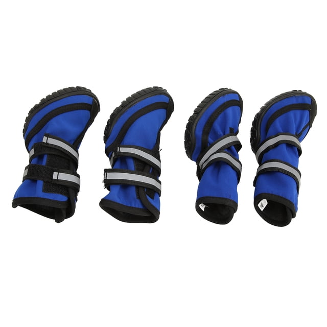 Dog Boots Winter Dog Boots Waterproof Dog Shoes Dog Shoes Paw Protector Outdoor Dog Shoes 4Pcs Dog Boots Waterproof Prevent Slipping Reflective Large Dog Winter Snow Rain Shoes Paw