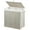 White, variant on Rolanstar 110L Laundry Hamper Wicker Laundry Basket with Lid, Handles Clothes Hamper Foldable with 2 Removable Liner Bags, Natural
