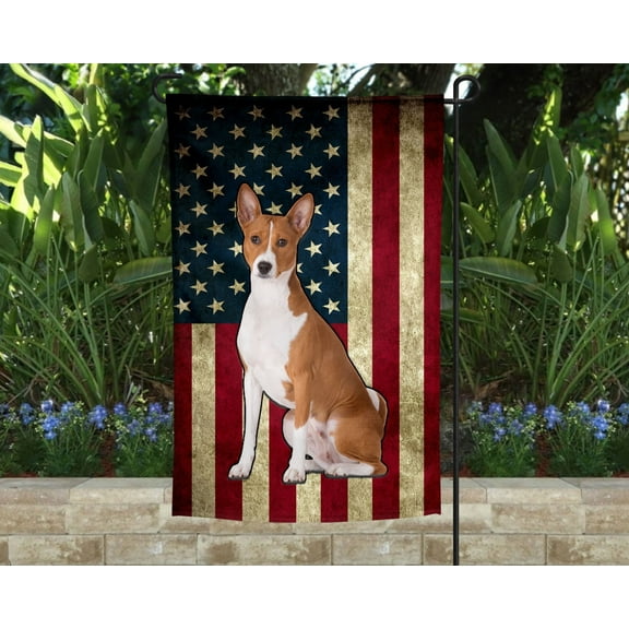Basenji Garden Flag